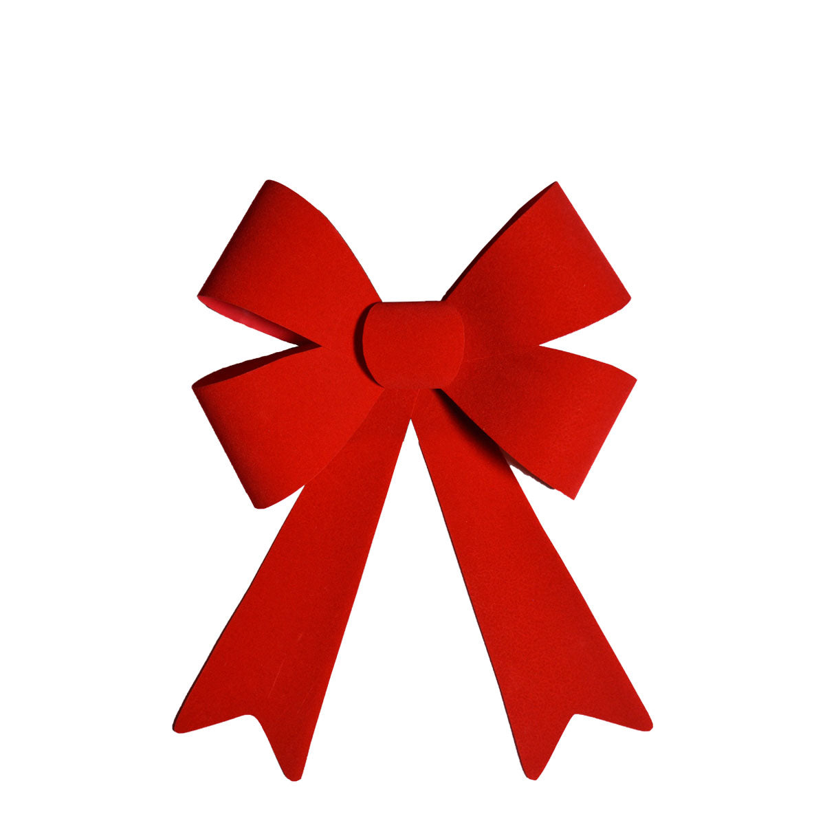 Large 32cm Christmas Red Velour Bow / Ribbon