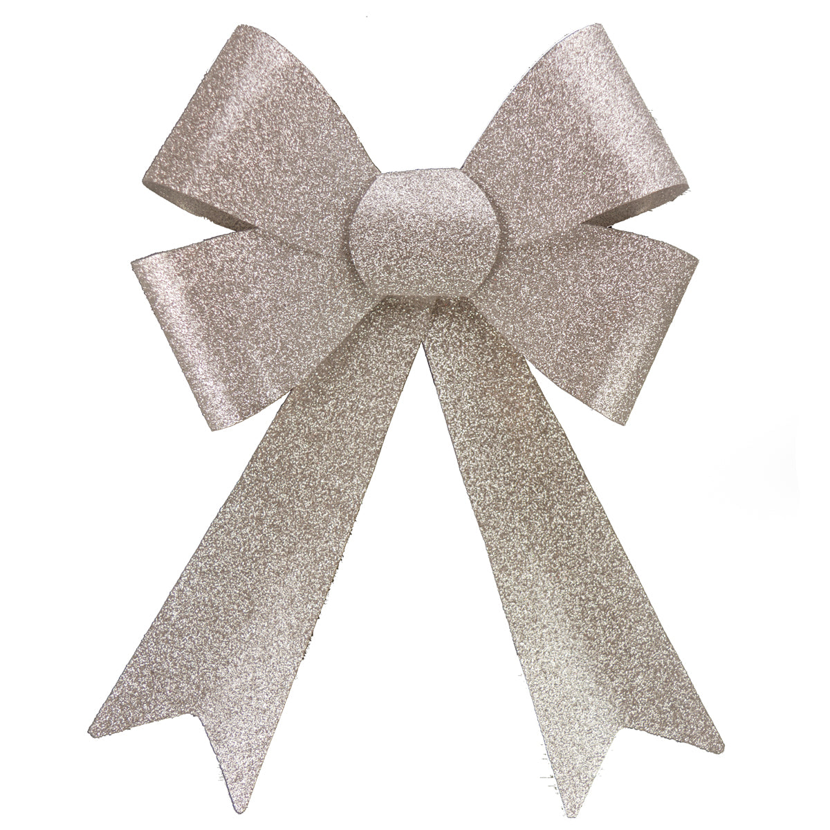 Giant Champagne Glitter Bow - 32cm