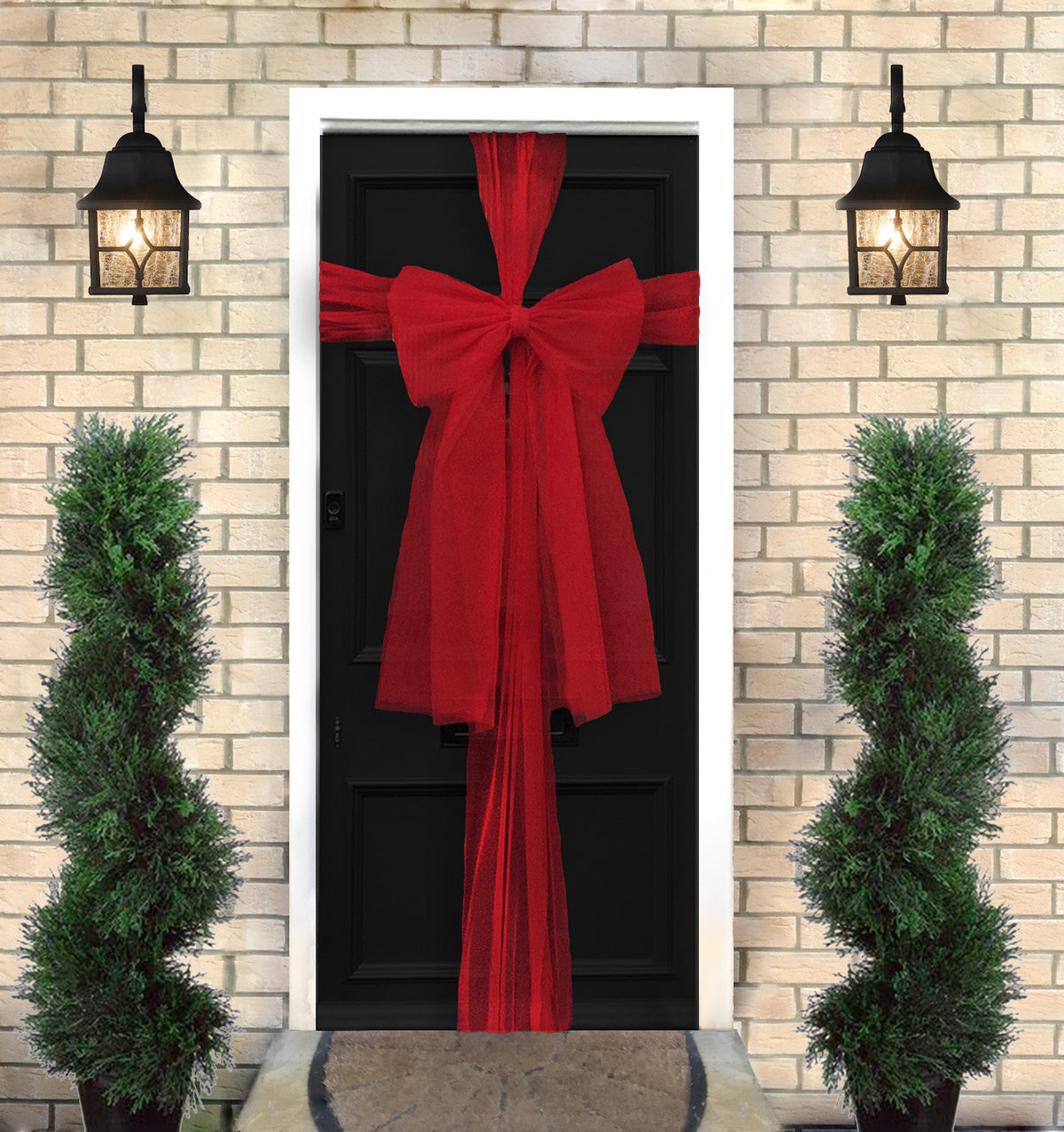 Organza Christmas Door Bow Kit