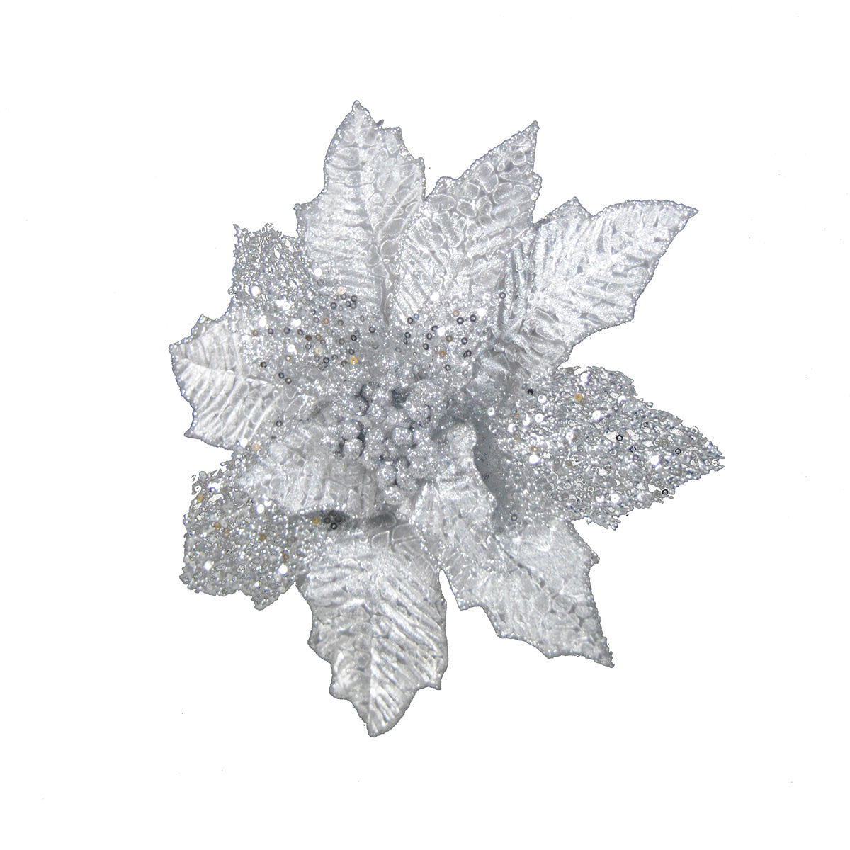 Large Oil Effect Artificial Poinsettia Flower