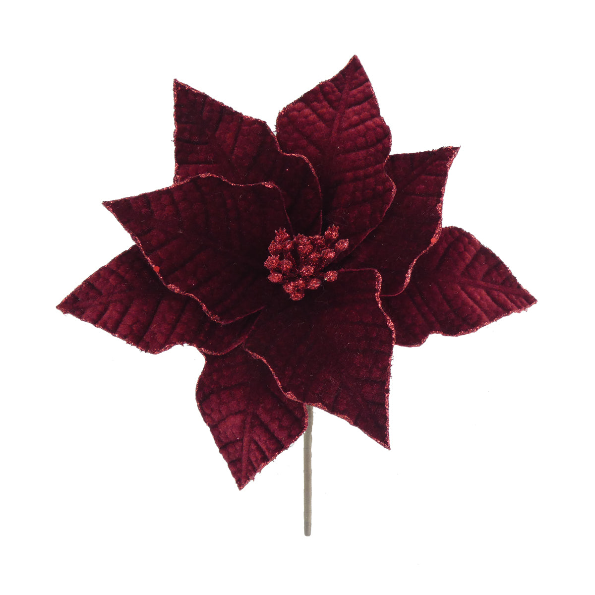 Classic Velvet Poinsettia Artificial Flower