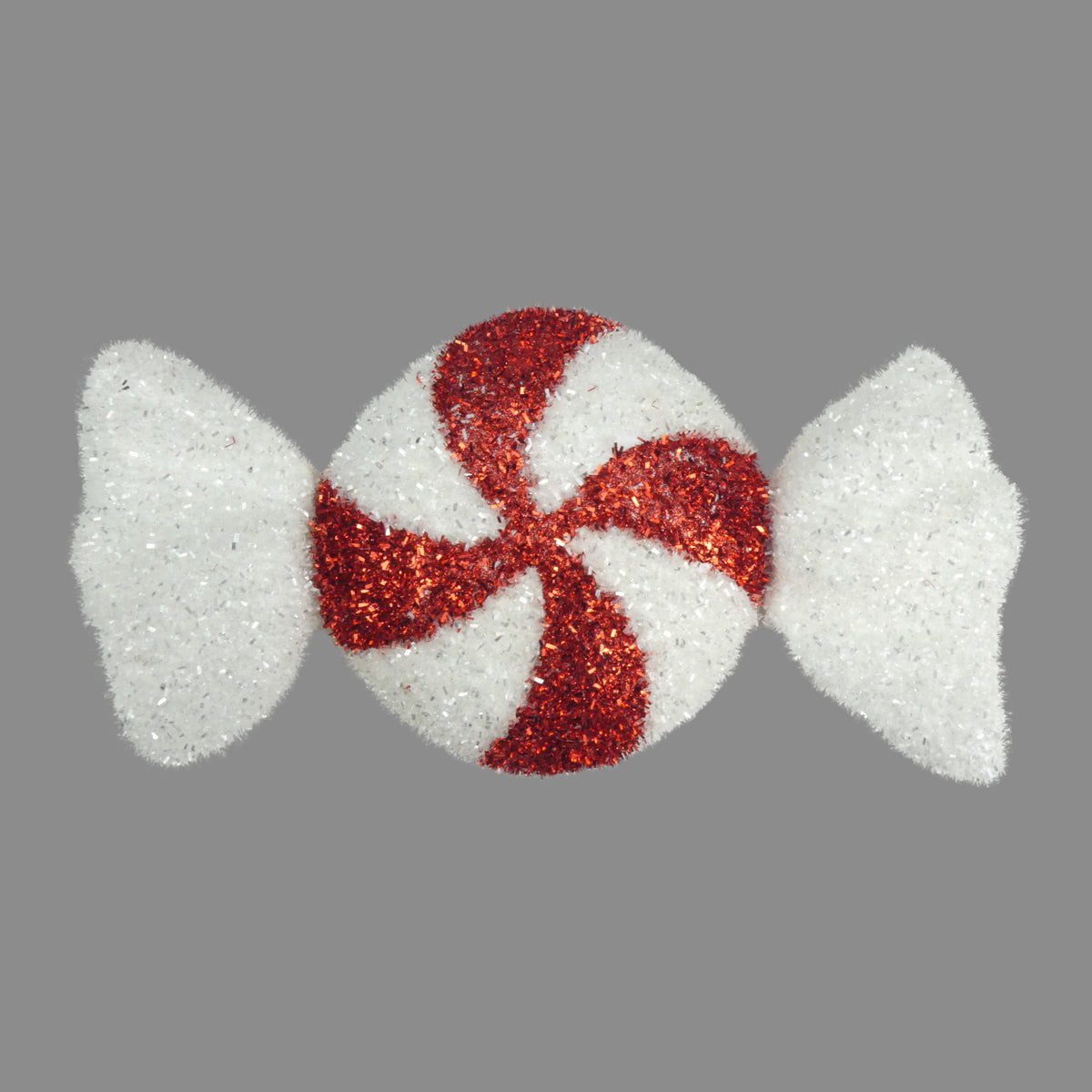 Tinsel Red & White Swirl Sweet 28.5 x 14cm