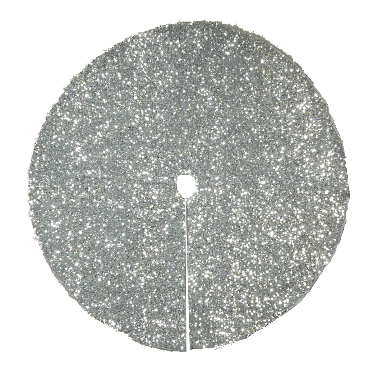 Silver Sequin Tree Skirt 1.2m