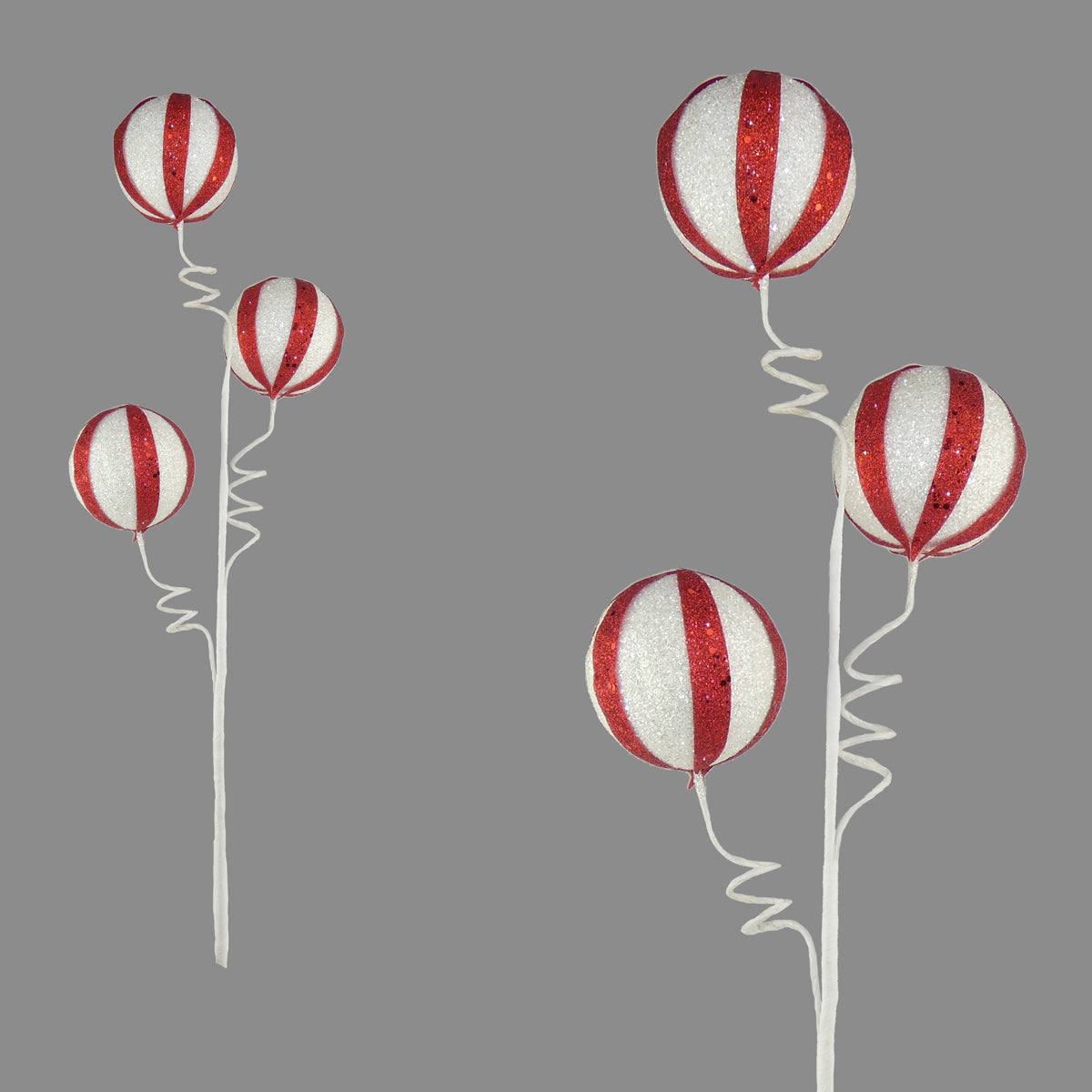 Red & White 3 Gobstopper Pick - 52cm