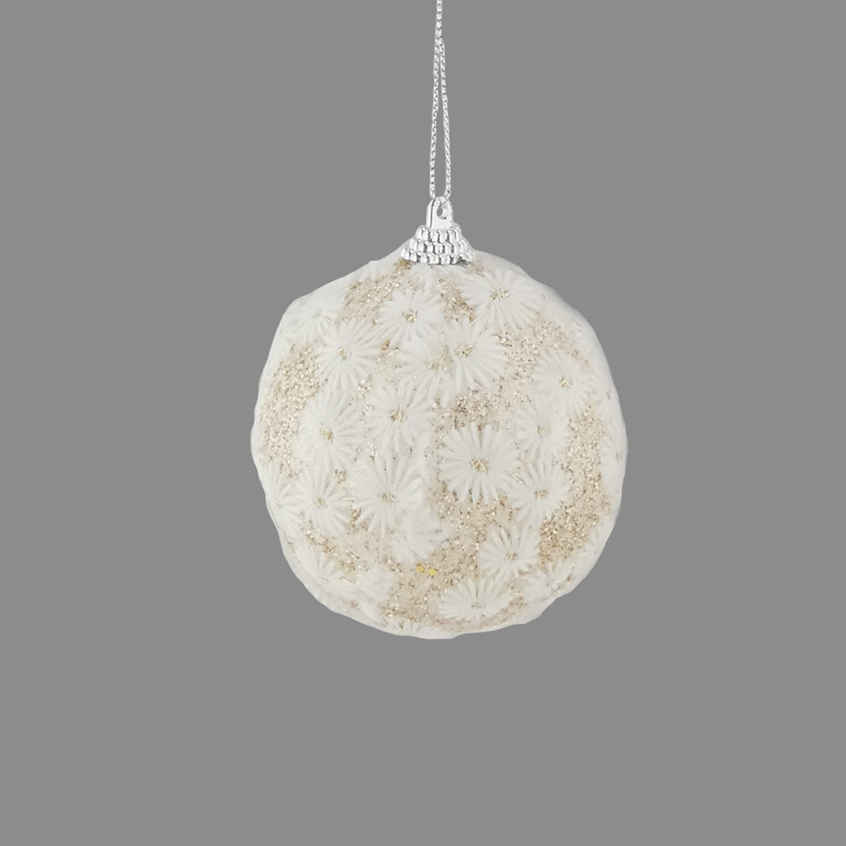 Champagne Sparkle Flower Bauble