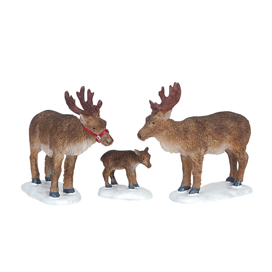 Lemax Reindeer & Baby - Set of 3