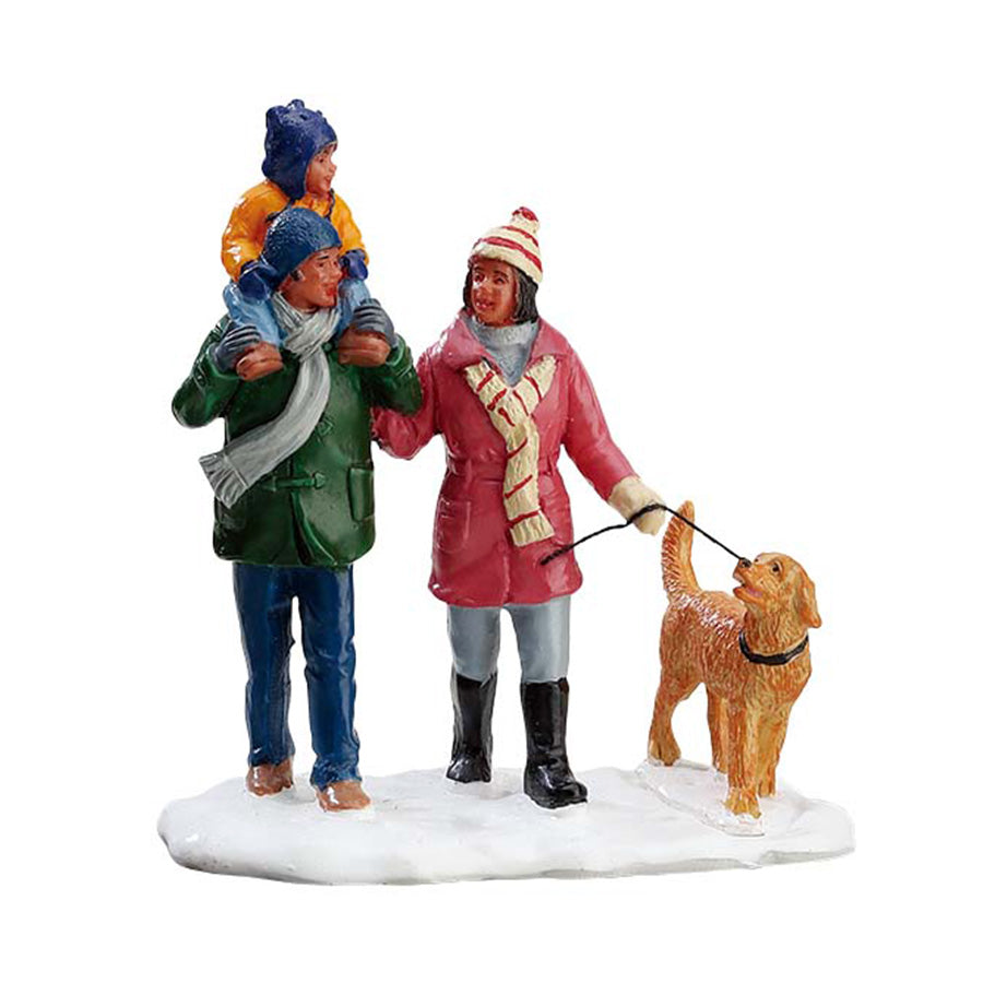 Lemax - Winter Dog Walk Christmas Village Figurine