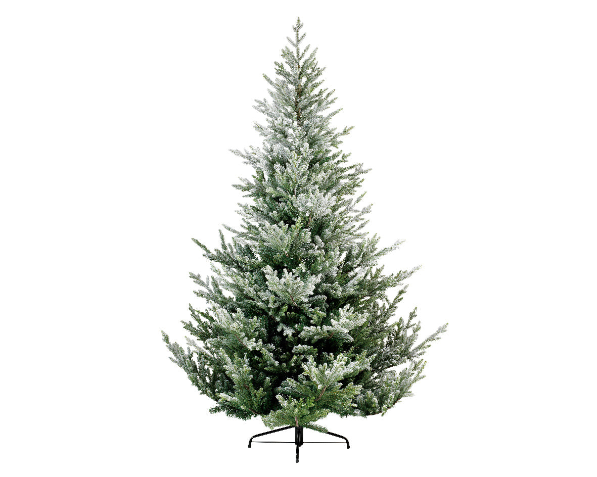 Everlands Norway Spruce Snowy Artificial Pre-shaped Christmas Tree