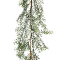 Frosted White Flower Christmas Garland - 180cm