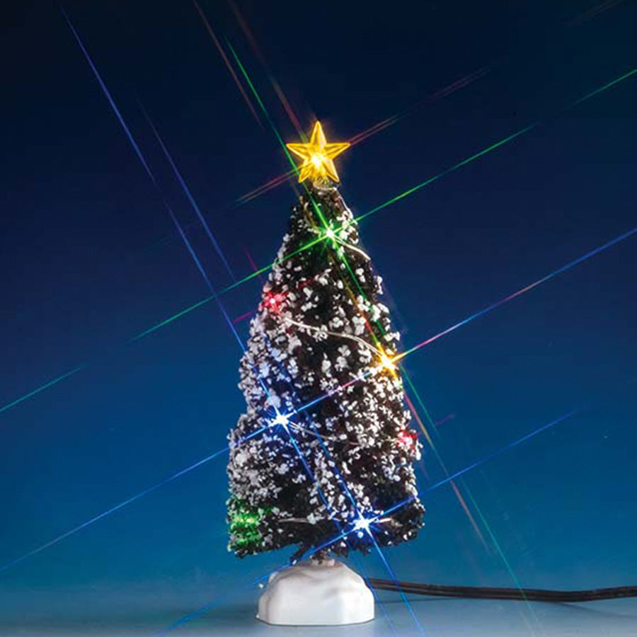 Lemax Evergreen Tree with 12 Multi Coloured LED Lights