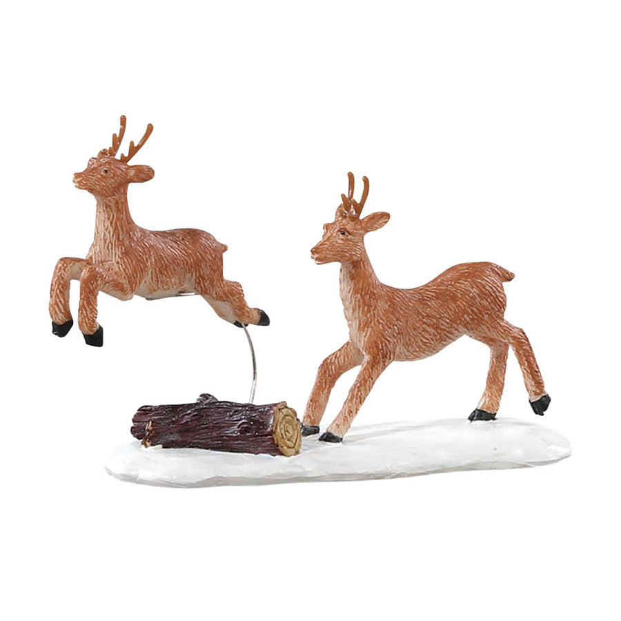 Lemax Prancing Reindeer Christmas Village Figurines
