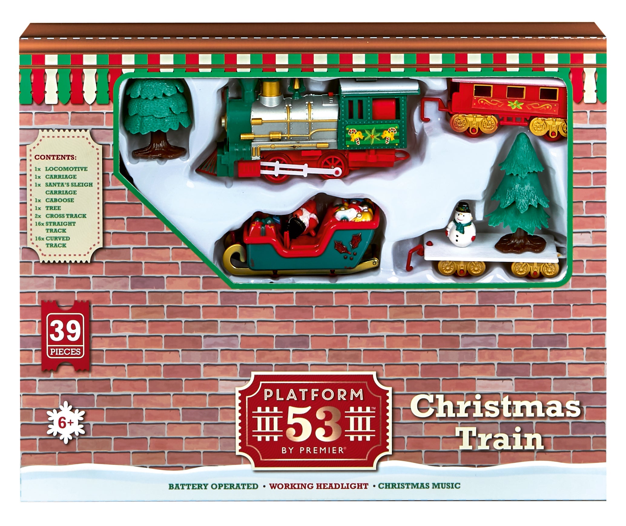 Pyramid Track Toy Train Battery Operated DIY 39 Piece Puzzle Train