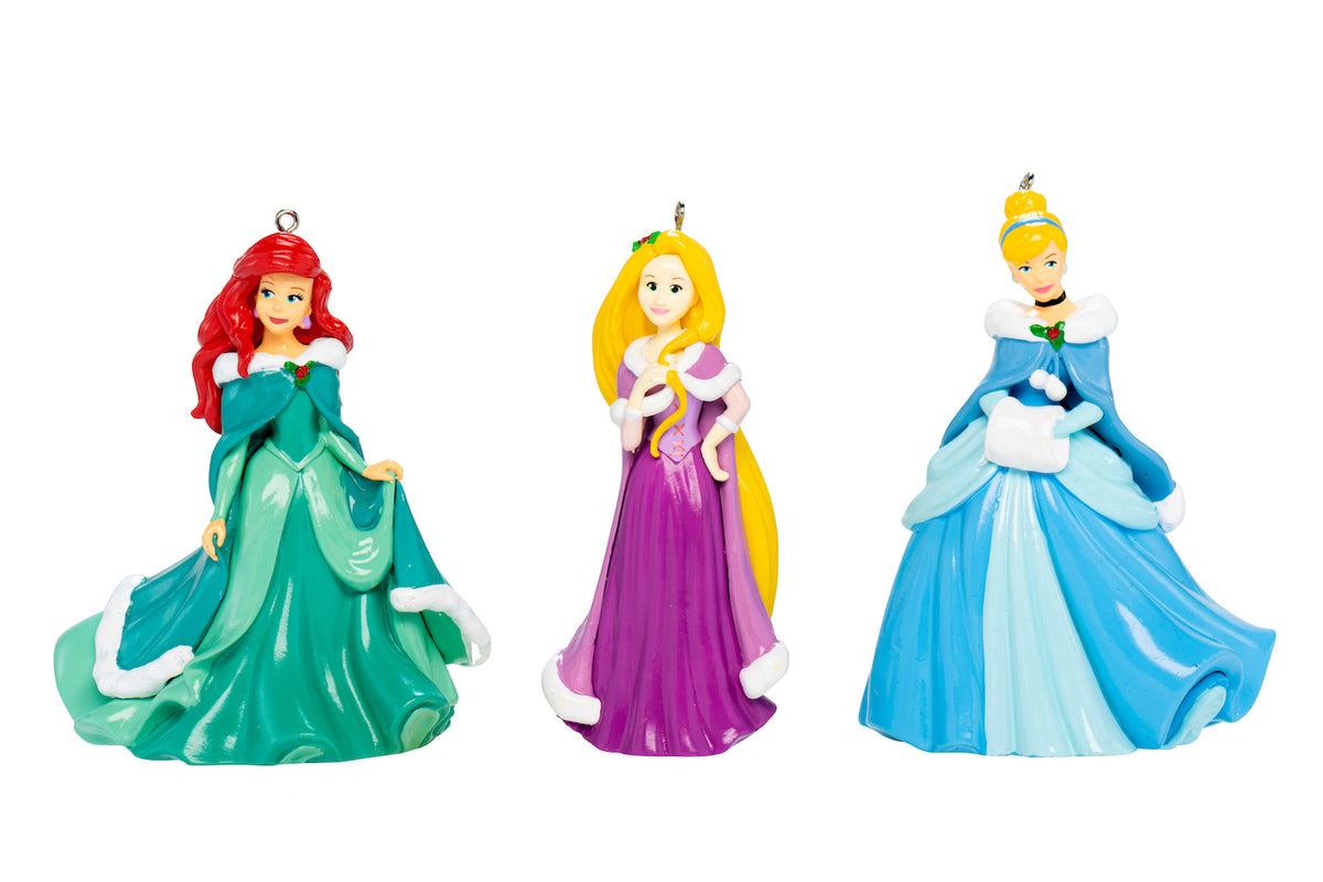 Disney Princess Character Christmas Bauble Blow Moulded