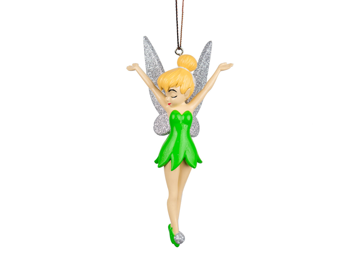Disney Tinkerbell with Glitter Wings Character Christmas Bauble