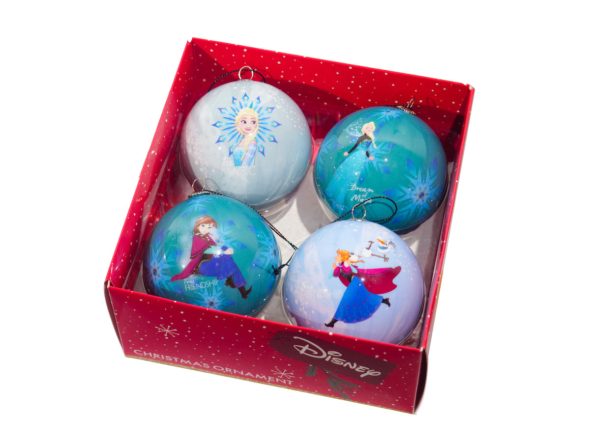 Disney Frozen Christmas Baubles - Box of 4