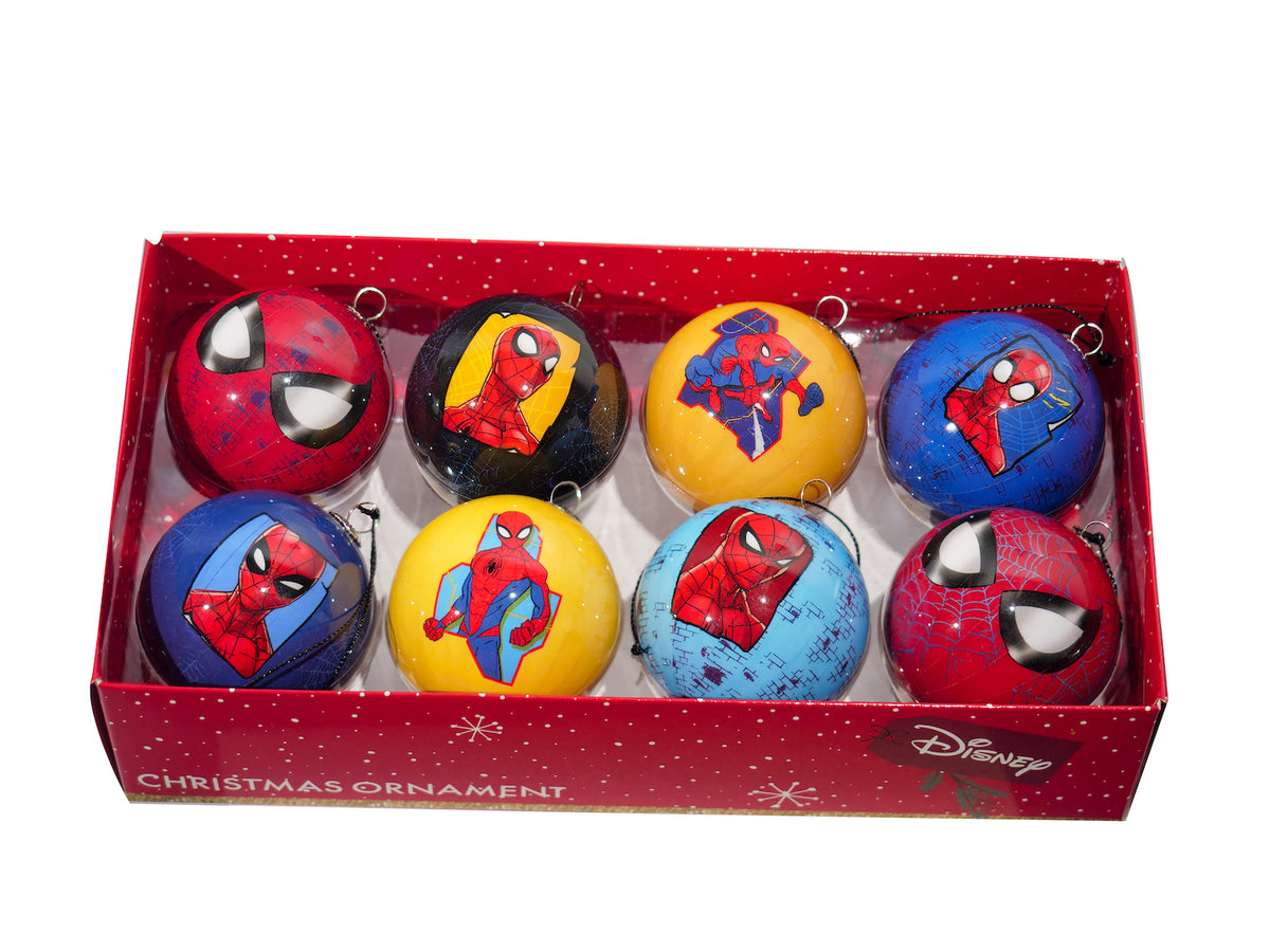 Disney's Marvel Spiderman Christmas Baubles - Box of 8