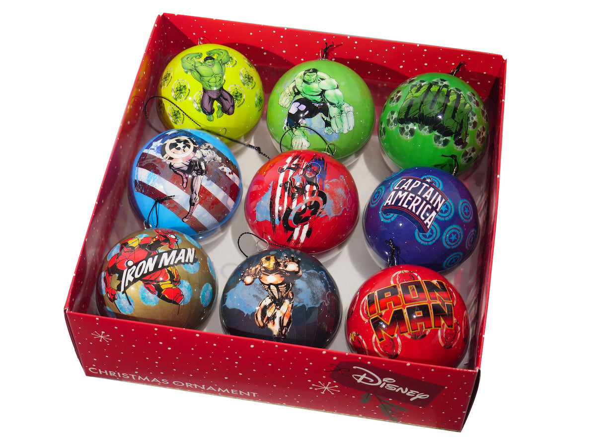 Disney's Marvel Avengers Christmas Baubles - Box of 9