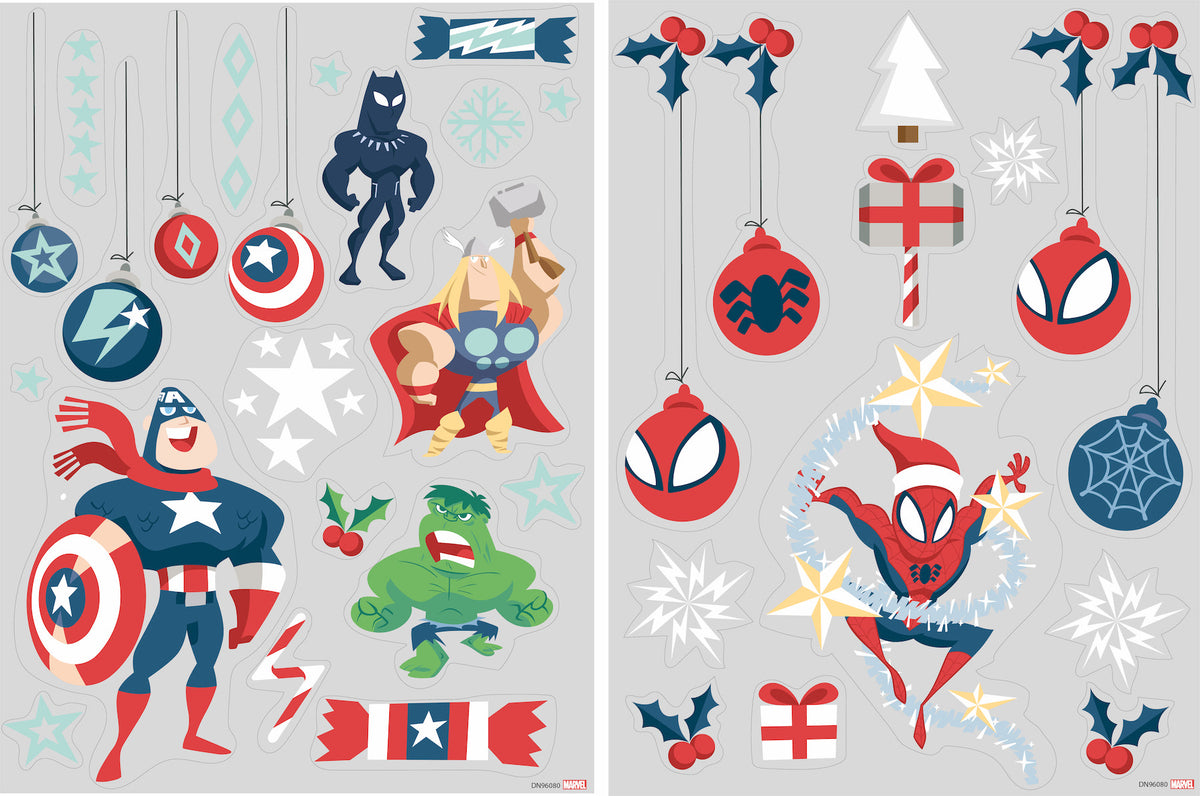 Disney Marvel Themed Static Christmas Window Sticker