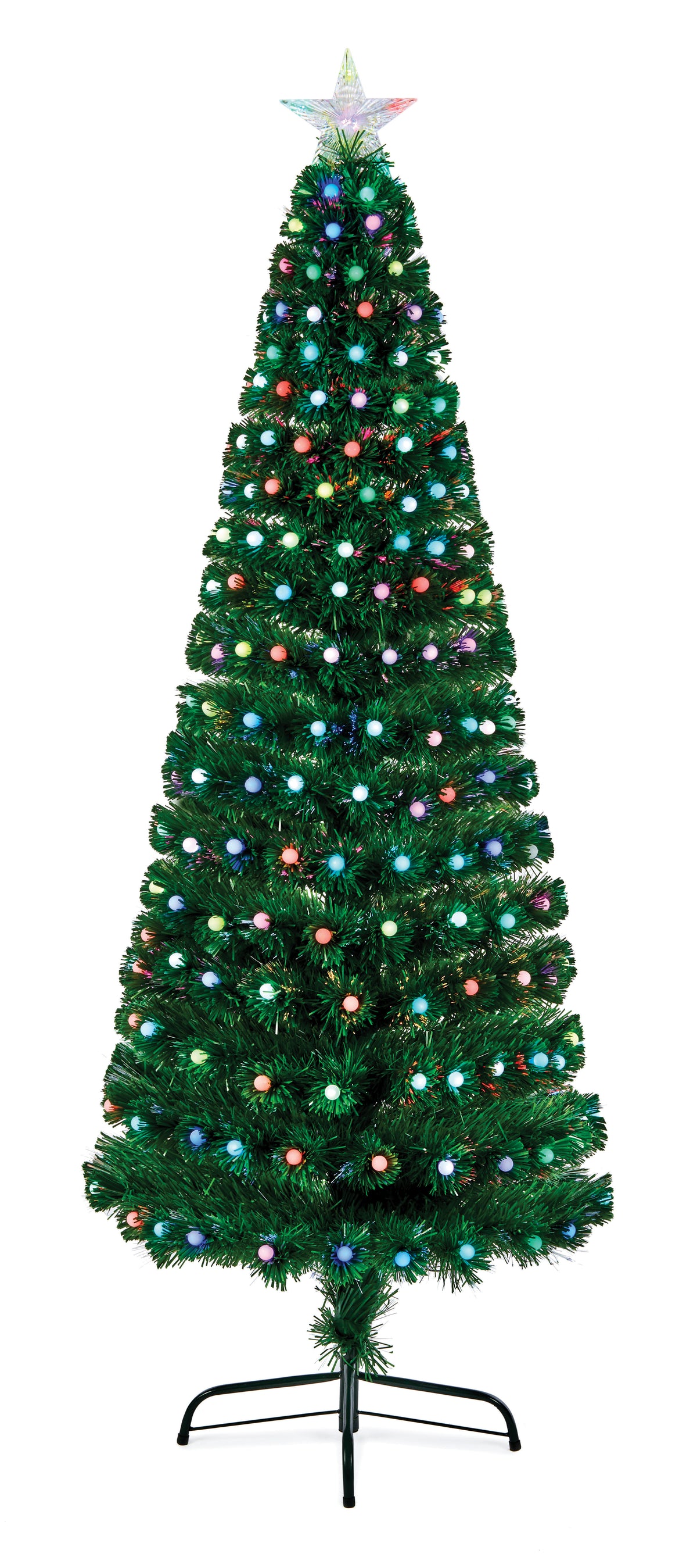Fibre Optic Tree with Multi Coloured Colour Changing LEDs Small Balls