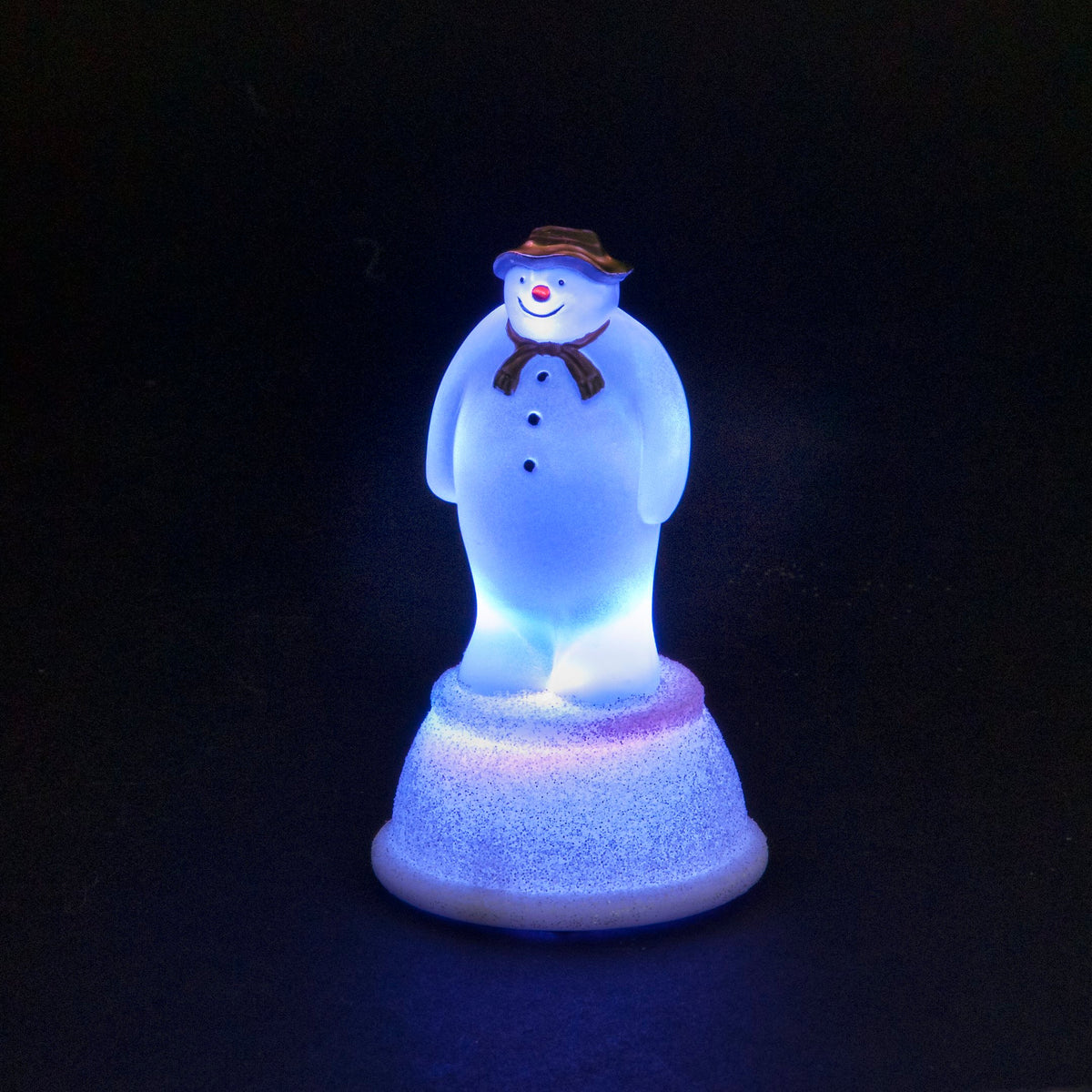 The Snowman Acrylic Light Up Ornament 8cm - Battery Operated