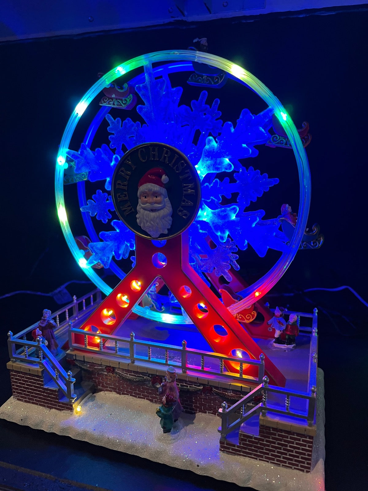 Light Up LED Christmas Animated Ferris Wheel