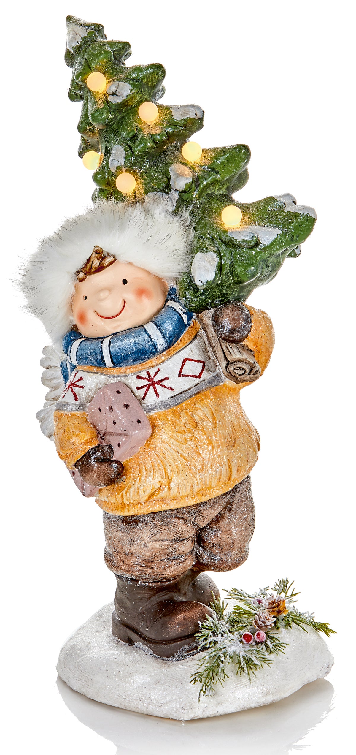 LED Light-Up Child Carrying Christmas Tree
