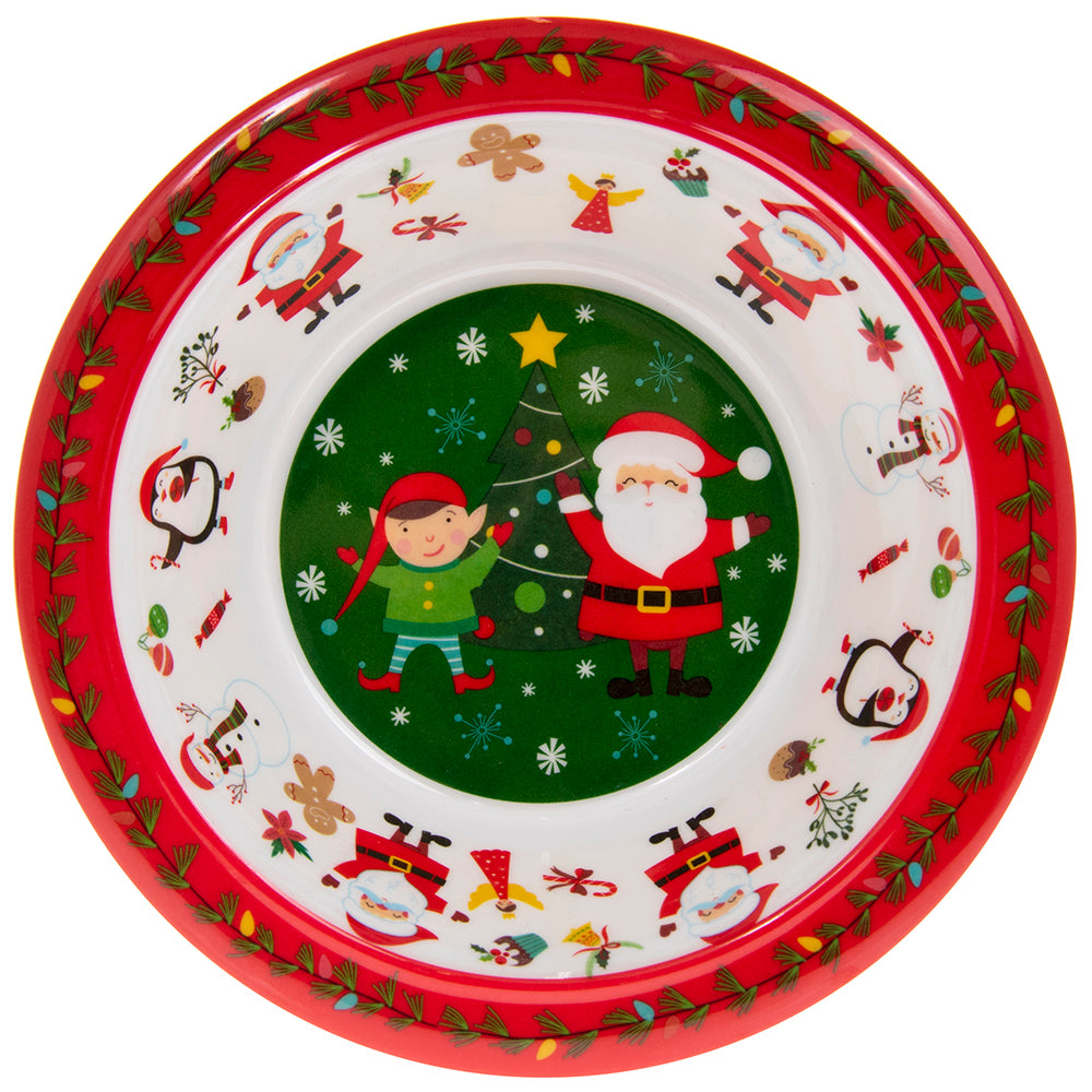 Novelty Christmas Santa & Elf Little Stars Bowl