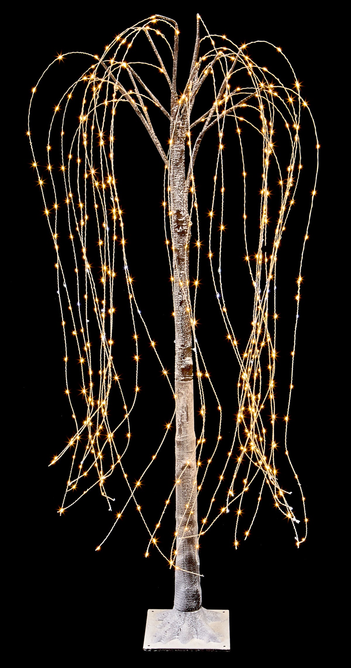 Brown Flocked Willow Tree with LED Pin Wire