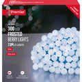 Cool / Cold White Frosted Berry LED Multi Action with Timer Function - Set of 300