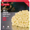 Premier Warm White Frosted Berry LED Multi Action with Timer Function - Set of 300