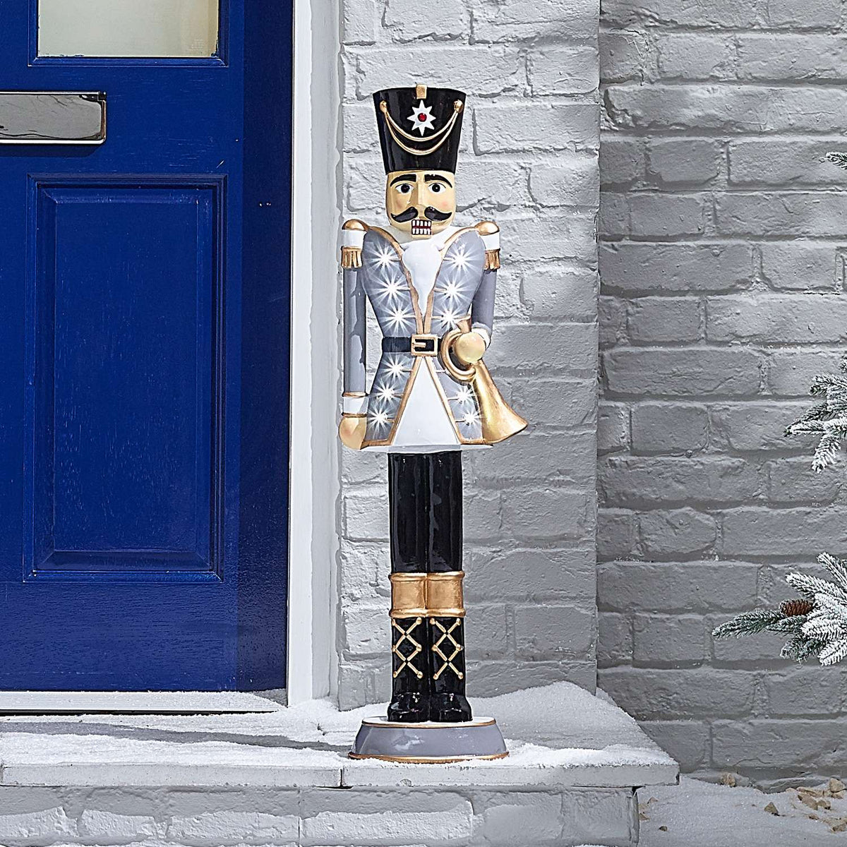 Norbert The 3ft Grey Large Christmas Nutcracker