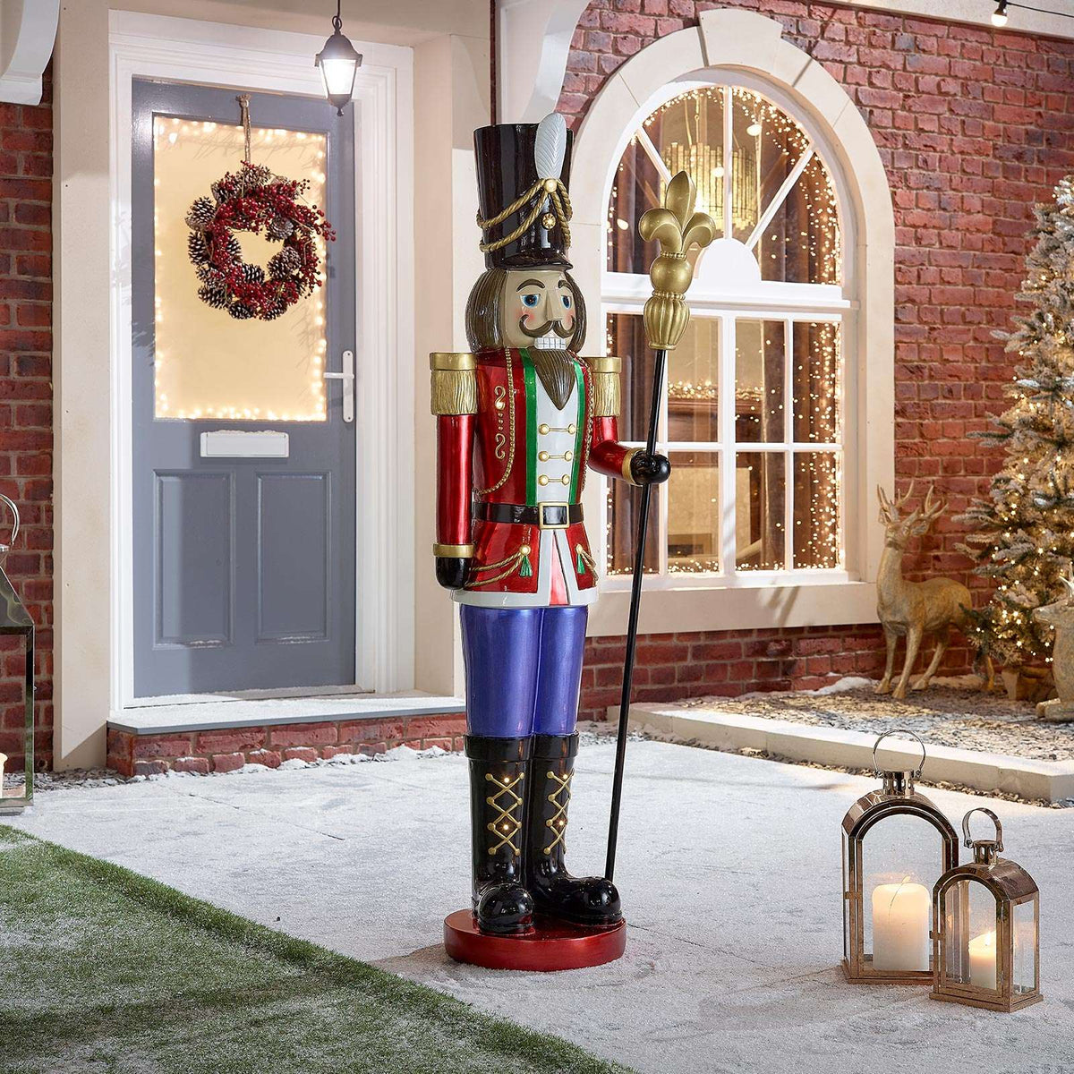 Christian the Giant 5.2ft Nutcracker Light Up LED - Indoor Outdoor