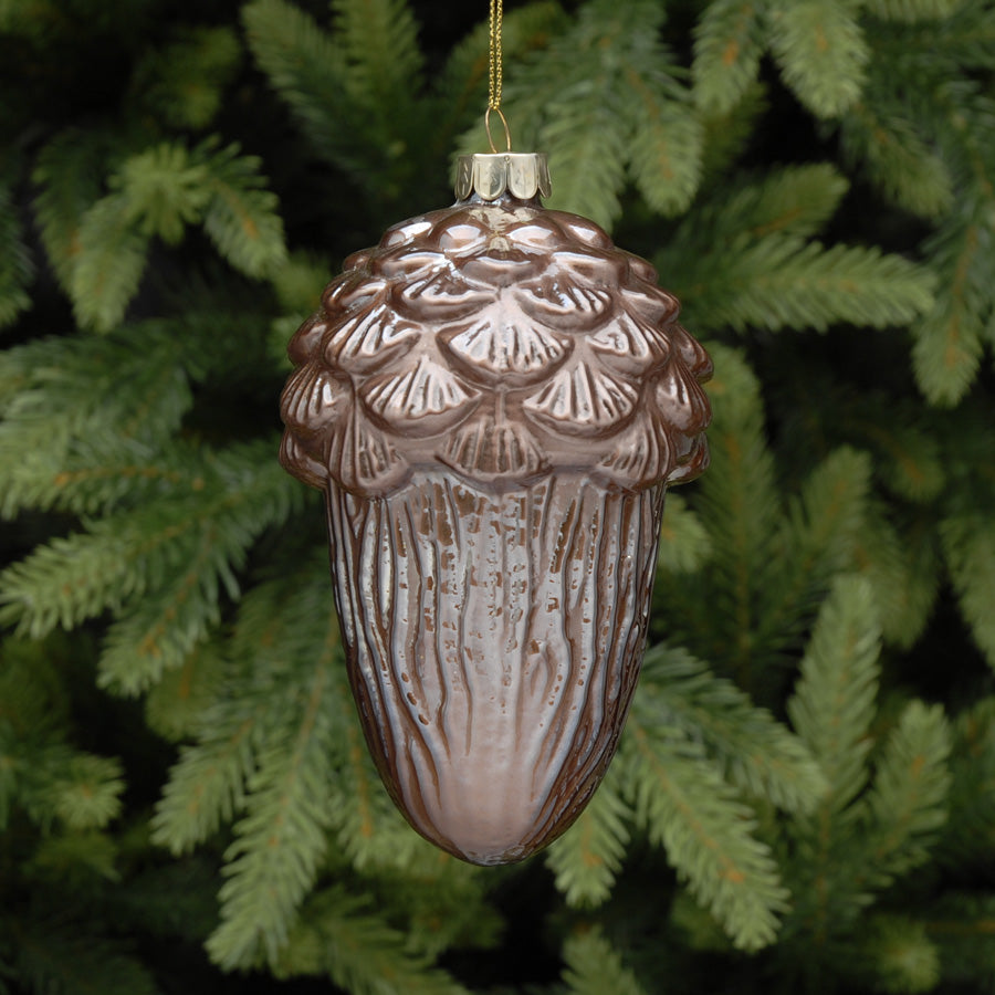 Dark Pearlescent Hanging Glass Decorations