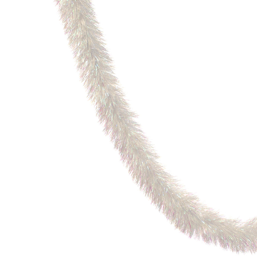 White Iridescent Downswept Tinsel - 200cm