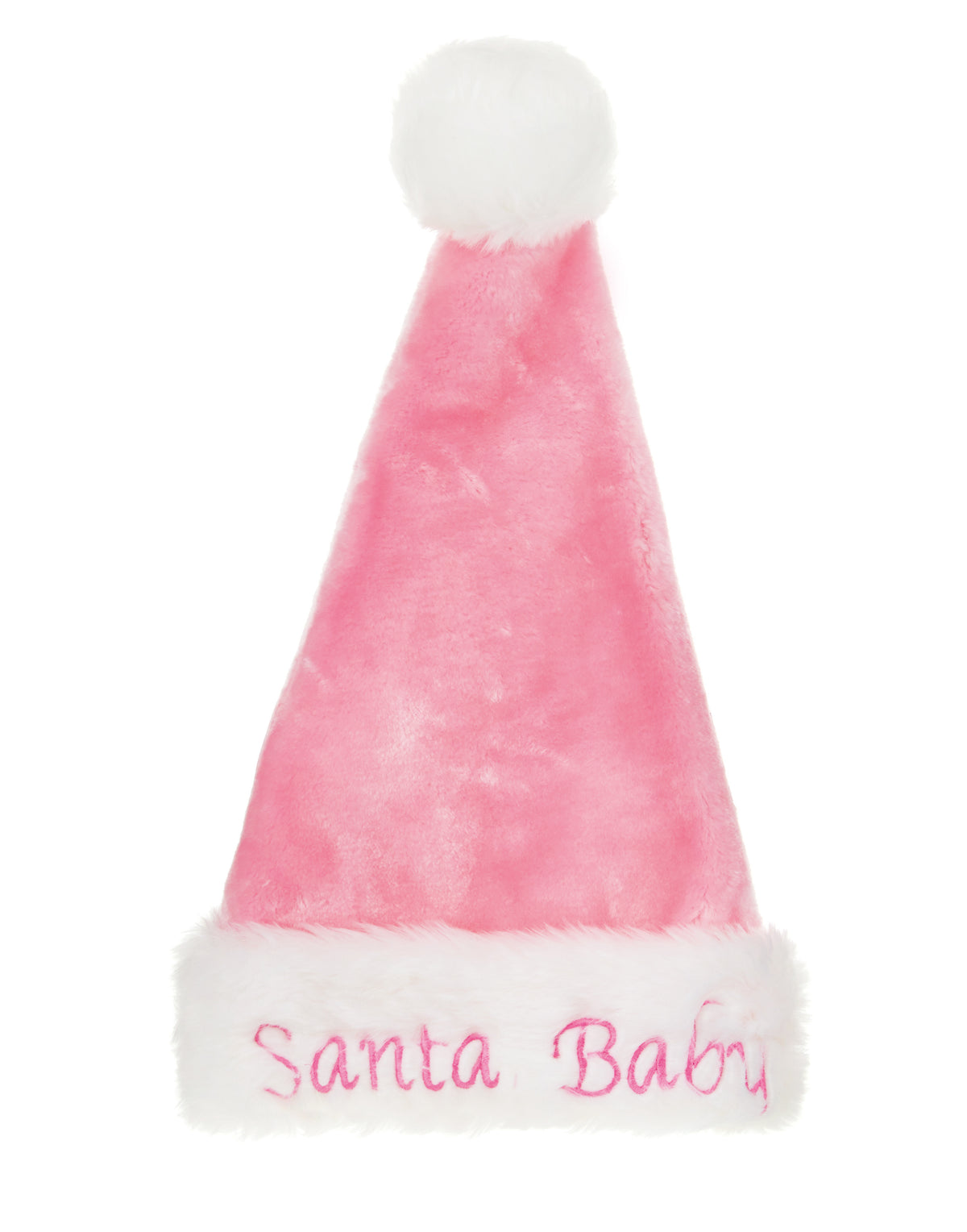 Deluxe Santa Hat- Pink Santa Baby