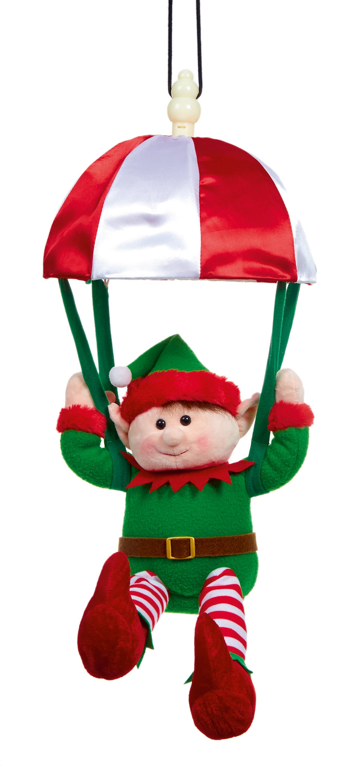 Musical Kicking Leg Parachuting Elf