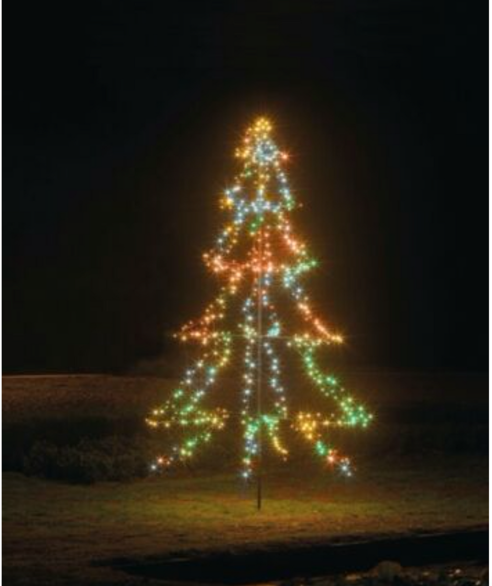 Kaemingk - 2m LED Light up Outdoor Christmas tree - 420 LEDs ...