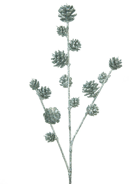 Sparkle Pine Cone Spray x 3 57