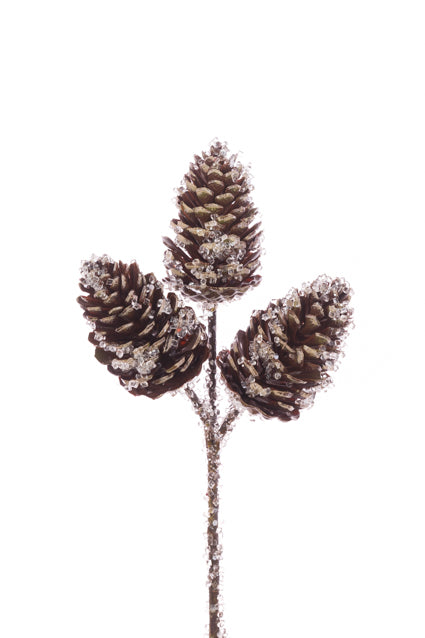 Iced Pine Cone Pick
