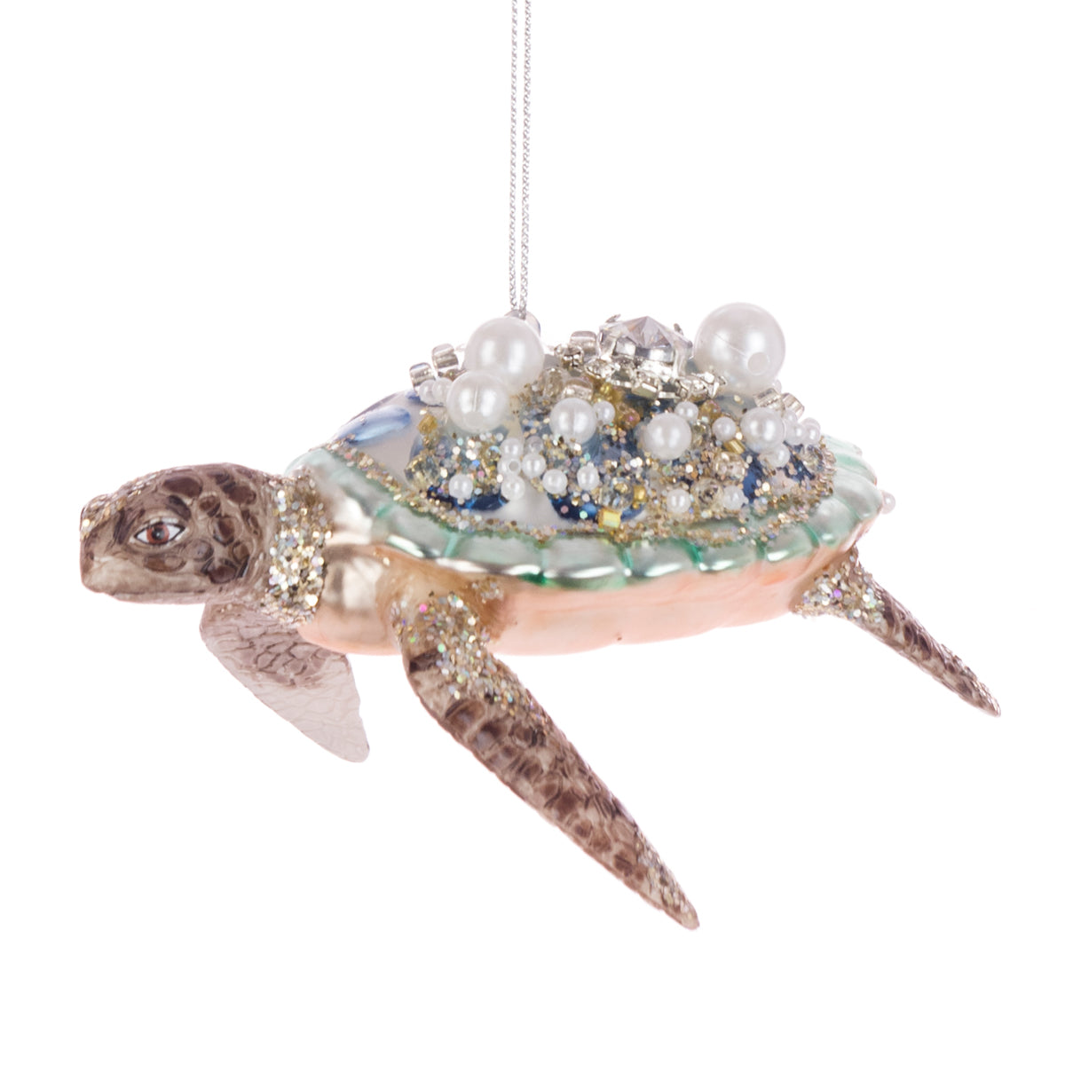Glass Turtle Christmas Tree Bauble Hanging Decoration