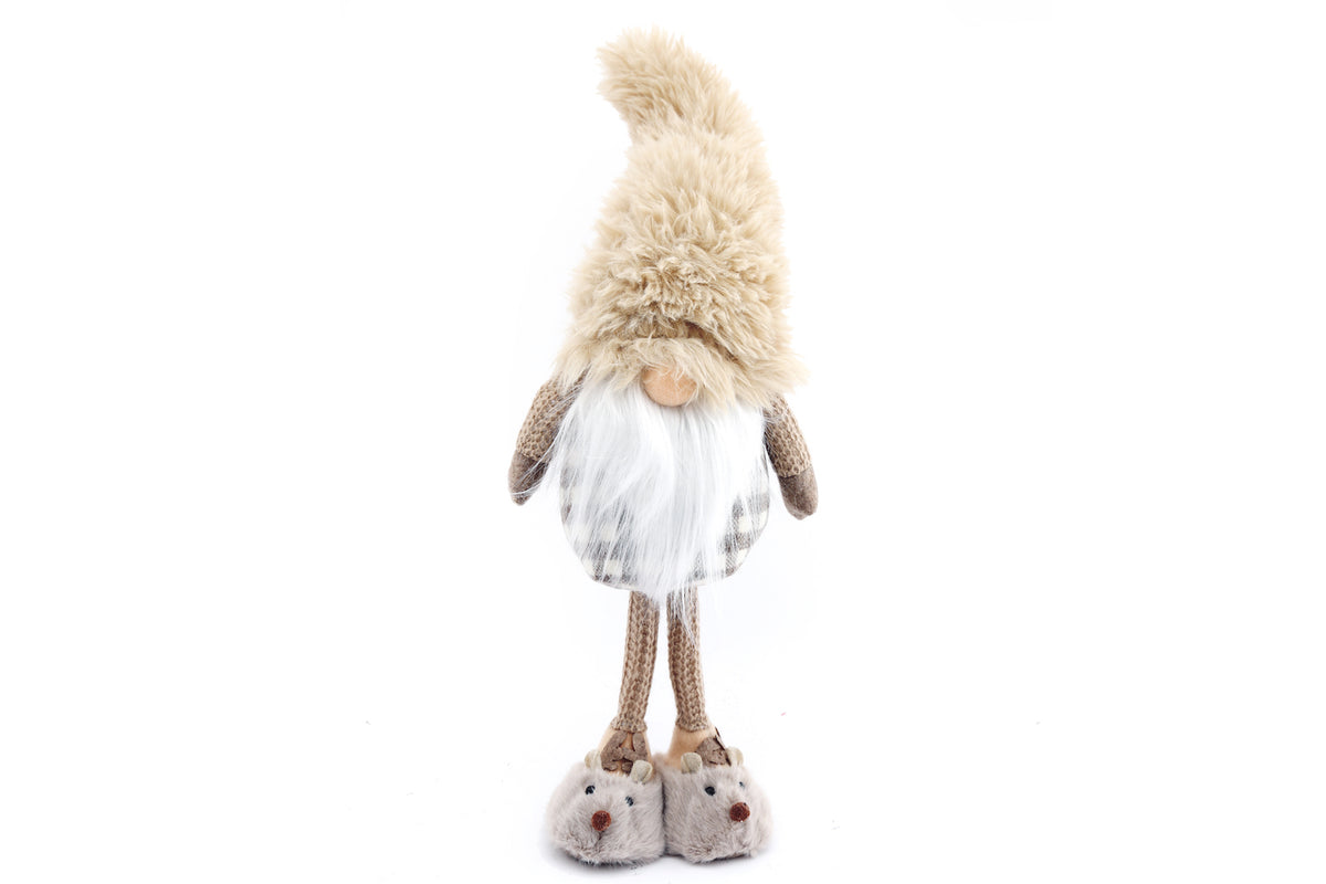 Standing Santa Gonk With Slippers - 52cm