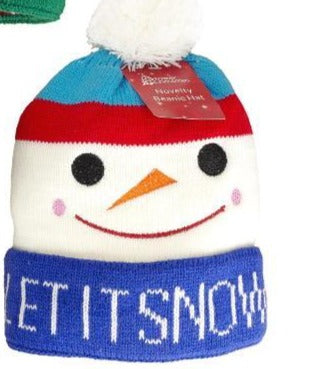 Children's Christmas Festive Beanie Woolly Hat