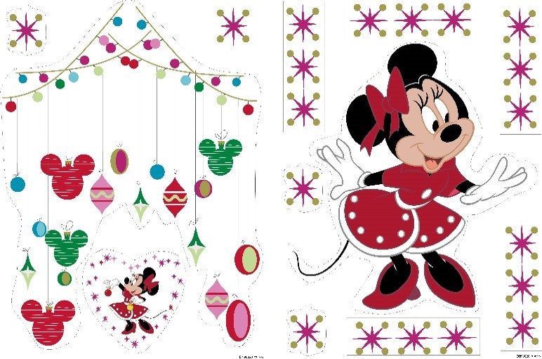 Disney Minnie Mouse Static Christmas Window Sticker