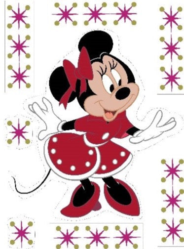 Disney Minnie Mouse Static Christmas Window Sticker