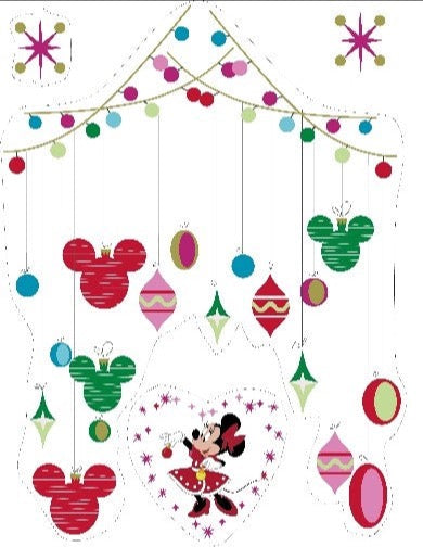 Disney Minnie Mouse Static Christmas Window Sticker