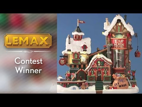 Lemax Elf Made Toy Factory - with Lights, Sound & Motion