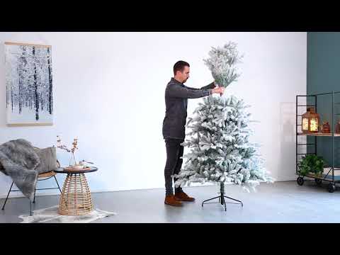 Everlands Snowy Frosted Vermont Spruce Artificial Christmas Tree