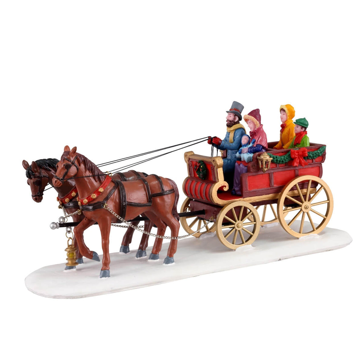 Lemax Carriage Cheer- Horse & Carriage Christmas Scene