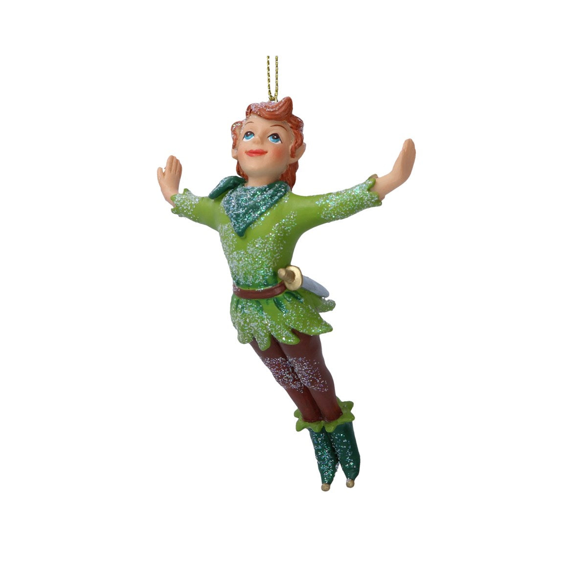Gisela Graham - Resin Peter Pan Flying Christmas Tree Bauble