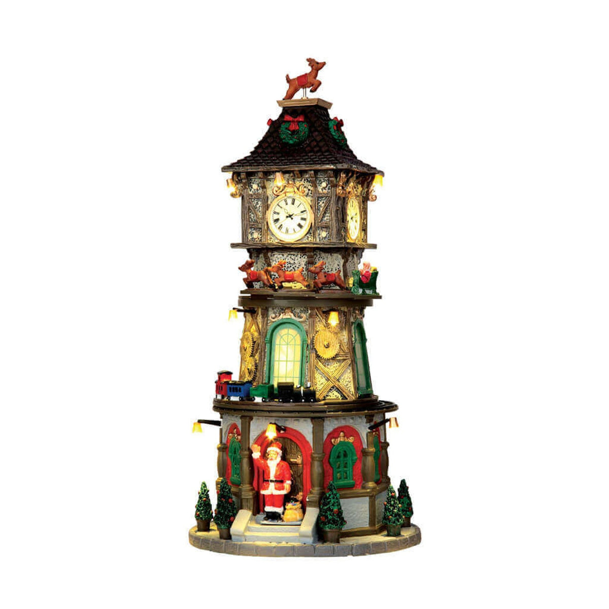 Lemax Christmas Clock Tower- With Lights, Sound & Motion